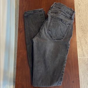 Madewell Skinny Gray Zipper Jeans